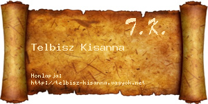 Telbisz Kisanna névjegykártya